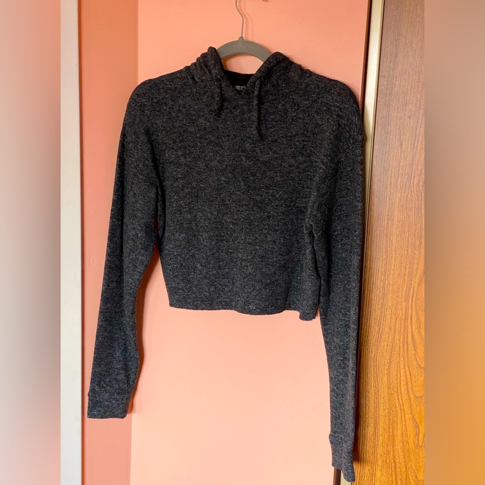 Topshop Cropped Hoodie Size 4 (US) Size 8 (UK)